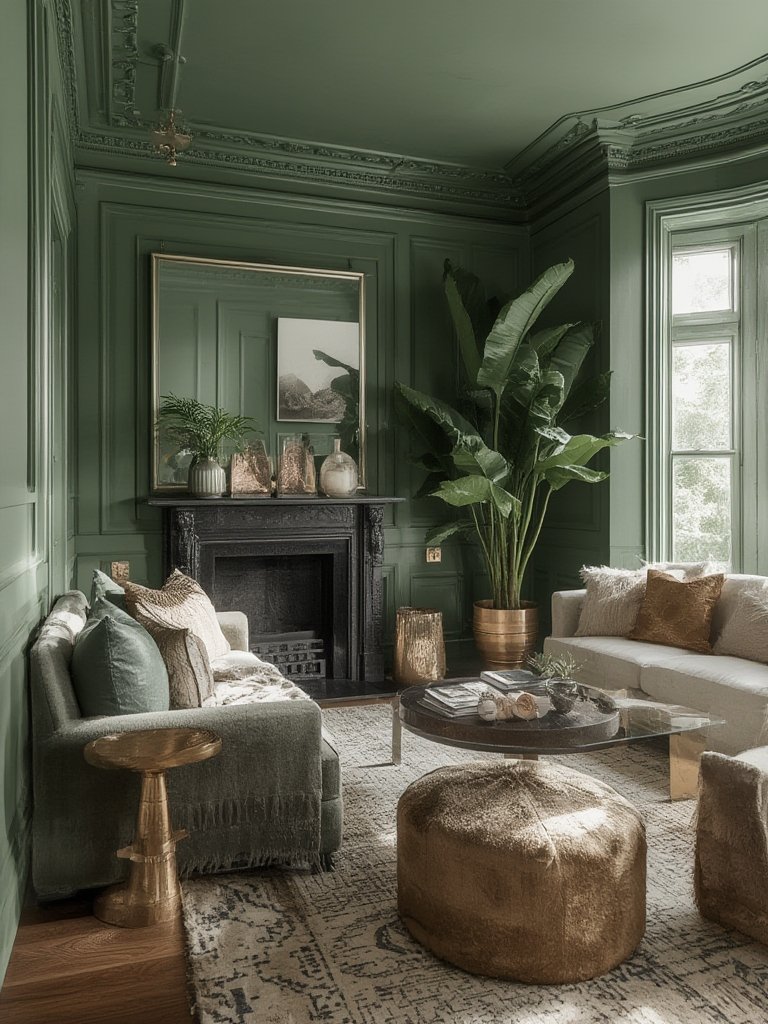 Color Drenching Living Room - Illustration 3