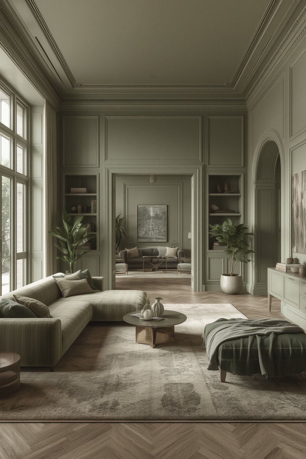 Color Drenching Living Room - Illustration 1