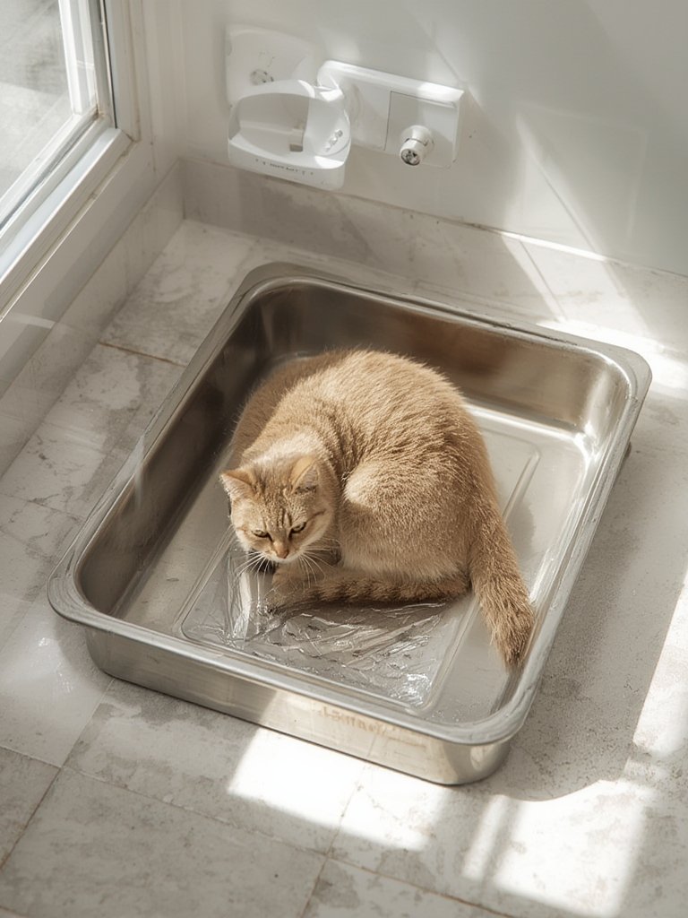 Stainless Steel Cat Litter Box - Illustration 3