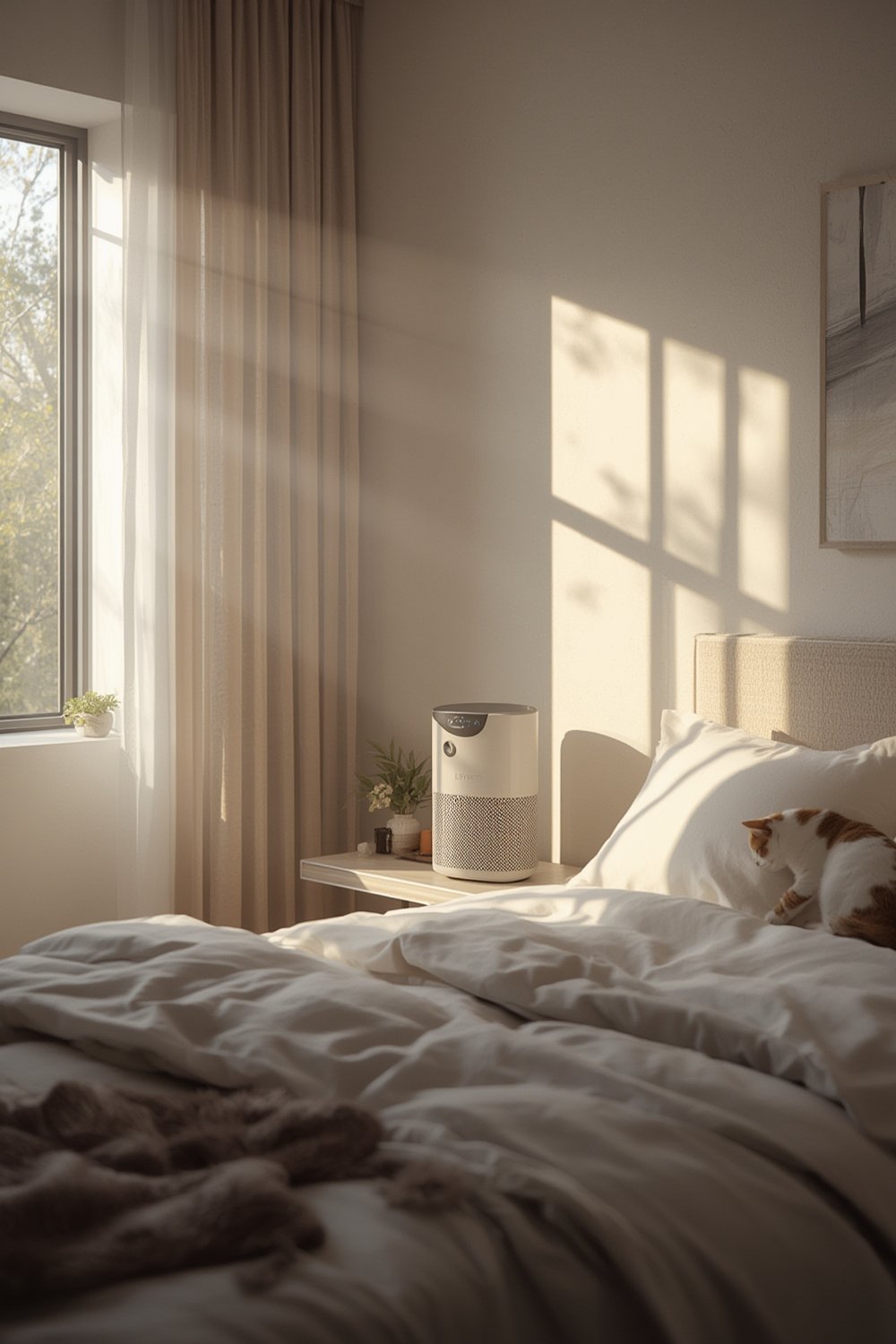 Air Purifier: 7 Ultimate Secrets For Best Results In 2026 1 air purifier in modern bedroom - LEVOIT Core Mini-P