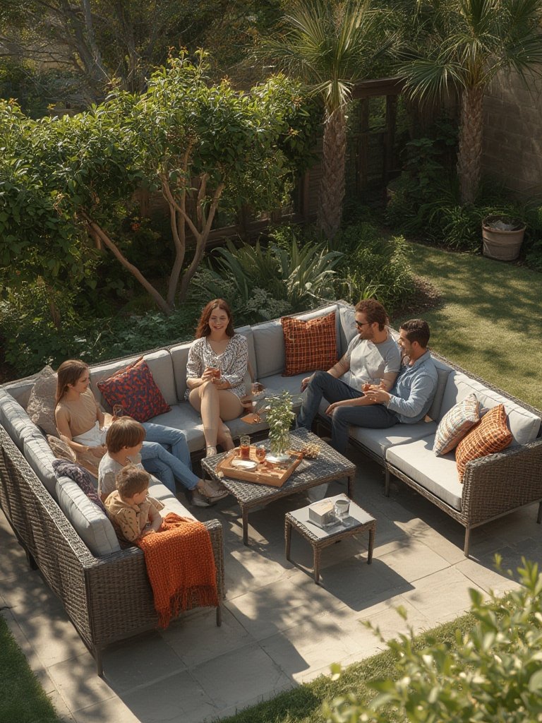 garden furniture corner set - Illustration 3