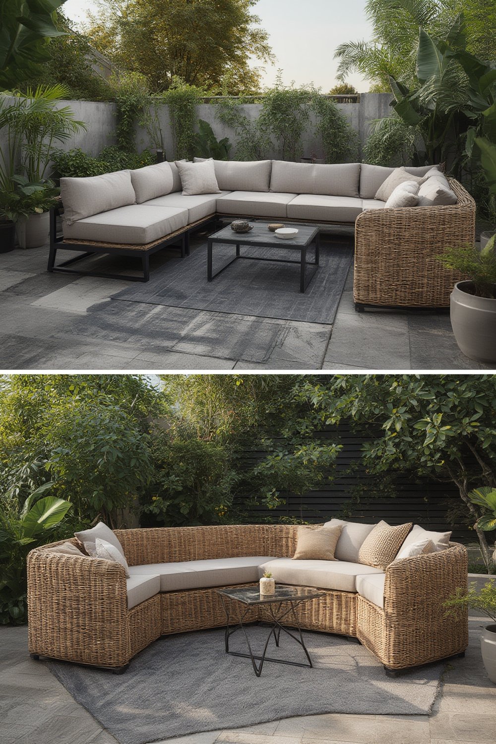 garden furniture corner set - Illustration 1