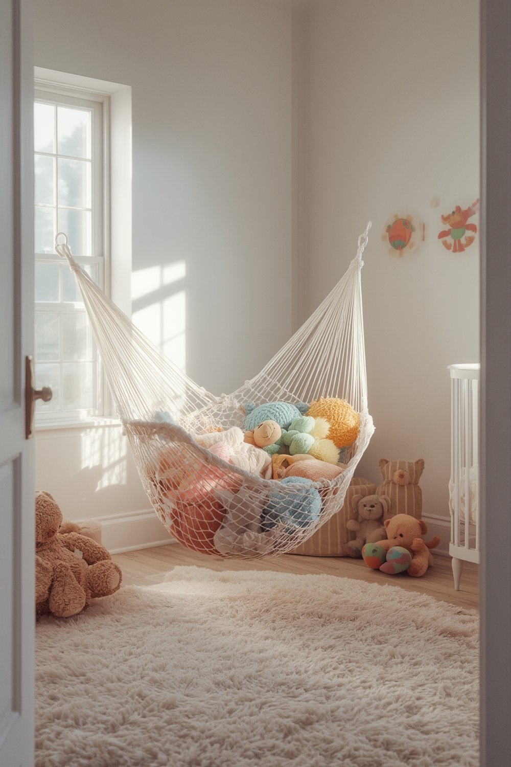 Stuffed Hammock: 10 Ultimate Steps For Amazing Toy Organization 2026 1 stuffed hammock in use as plush toy hammock in nursery corner