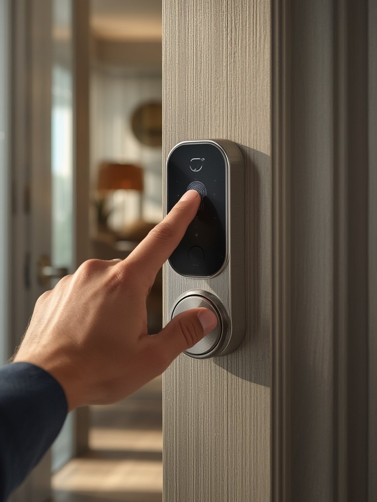Smart Lock: 7 Ultimate Steps for an Amazing 2026 Home 2 wifi deadbolt smart lock with fingerprint keypad and door sensor in use