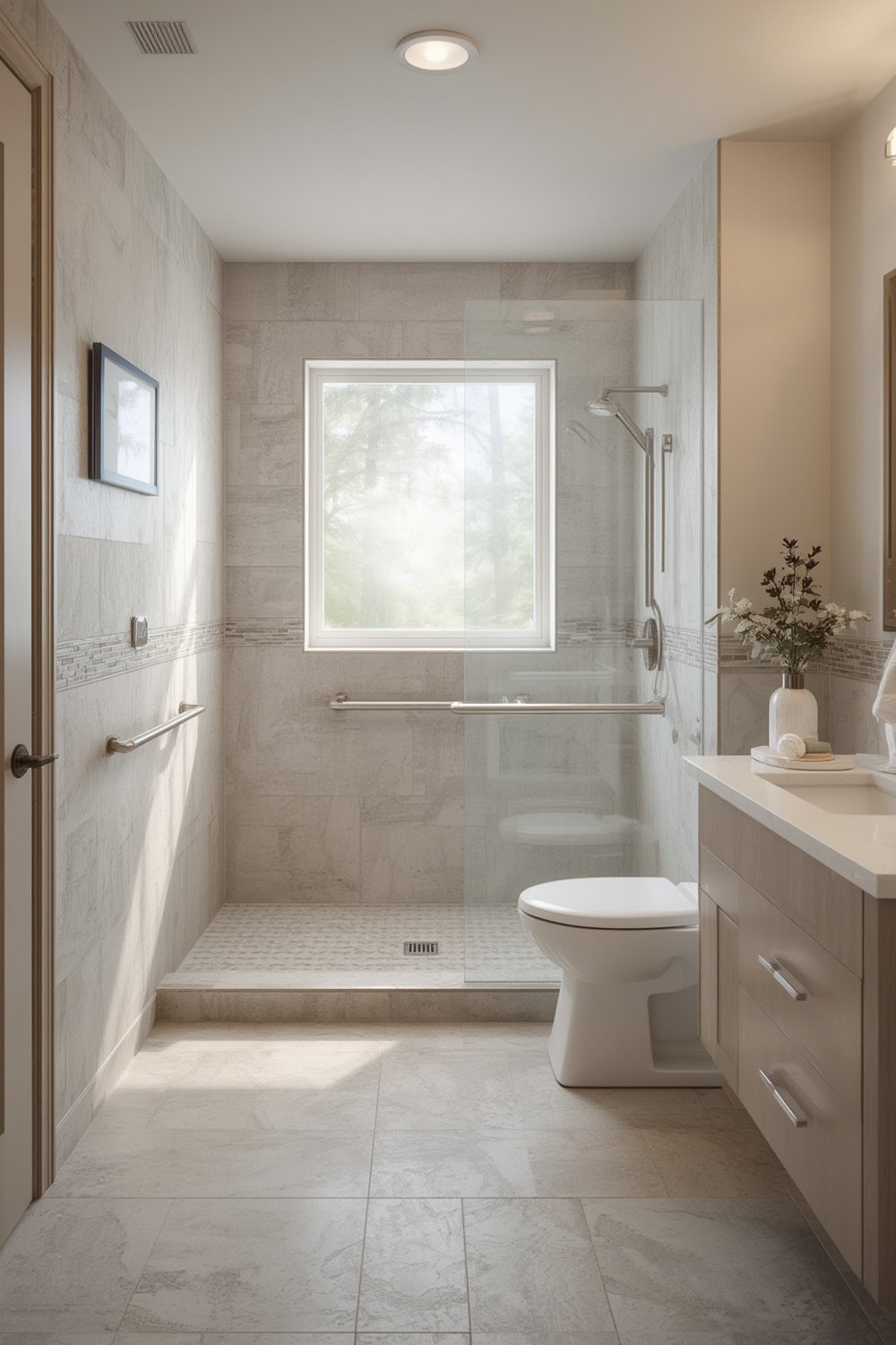 Accessible Spa Bathroom - Illustration 1