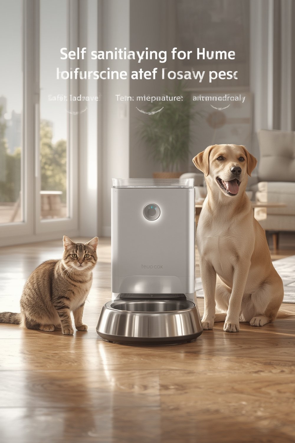 Self-Sanitizing Wet Food Feeders - Illustration 1