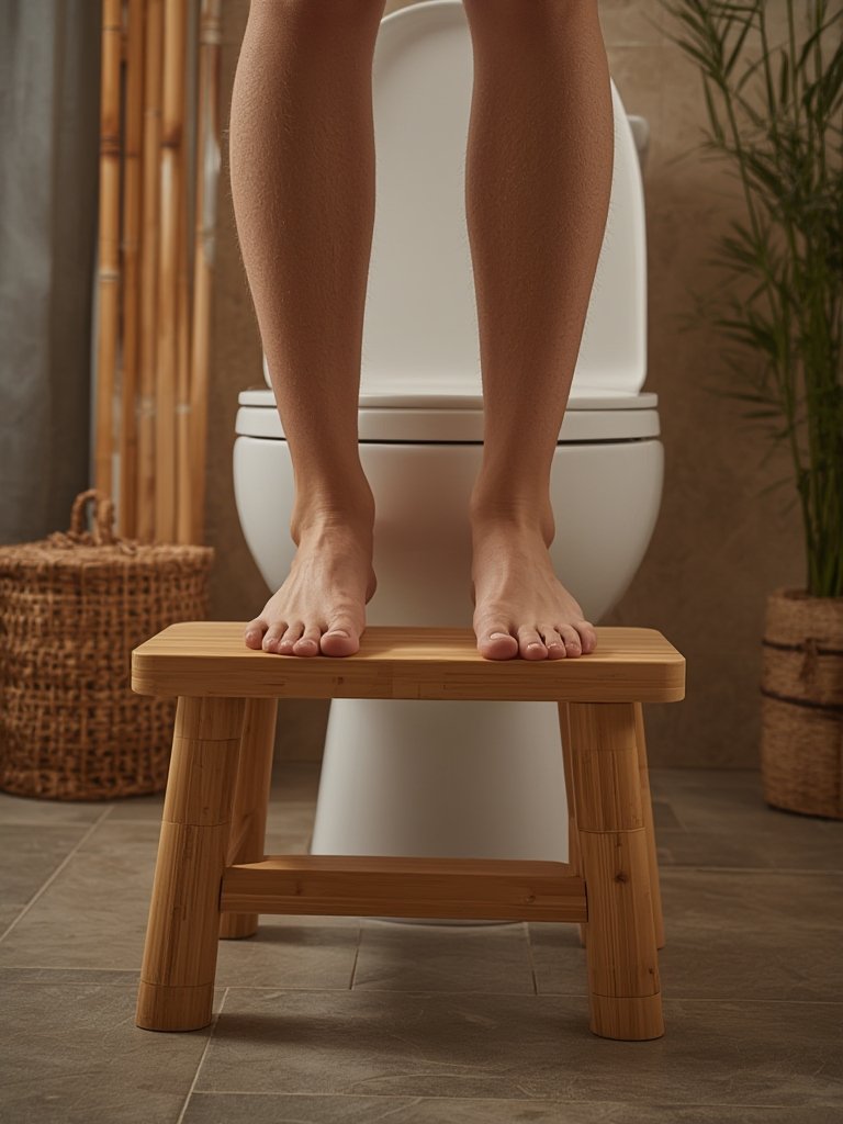 Toilet Stool: 7 Ultimate Steps For Amazing Bathroom Comfort in 2026 2 bamboo toilet stool demonstrating healthy bathroom posture
