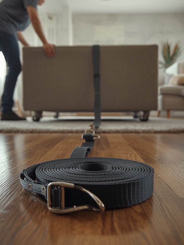 Moving Straps: 5 Ultimate Steps For Easy Furniture Moving In 2026 2 furniture lifting with moving straps, adjustable straps load carrying aid demonstration