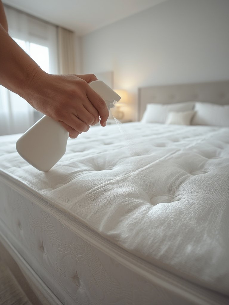 Close up of lice spray details