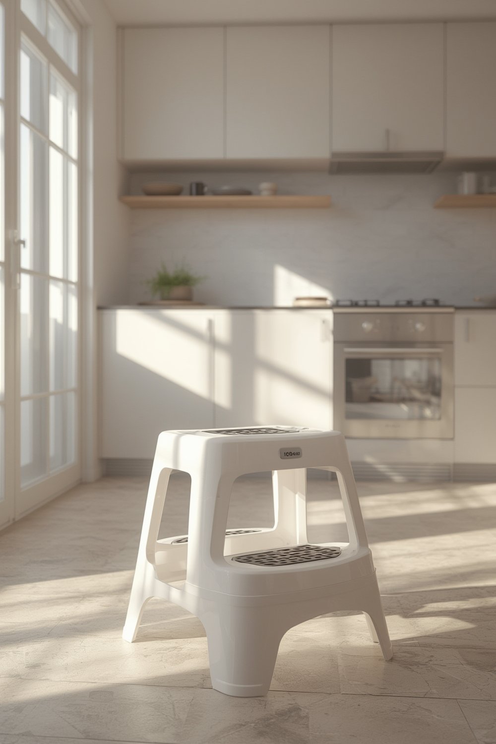 2-step stool display