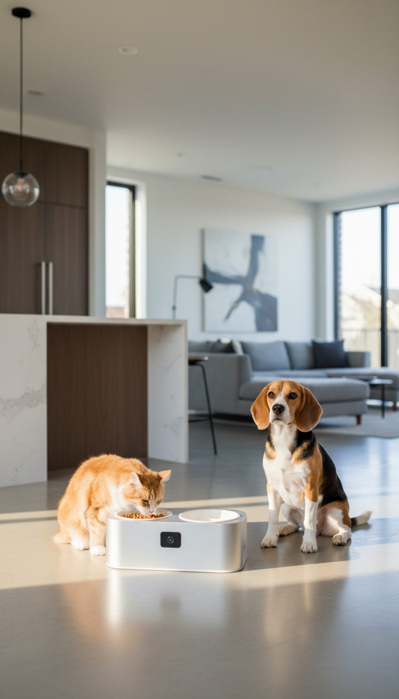 Pet Facial Recognition Feeder - Illustration 1