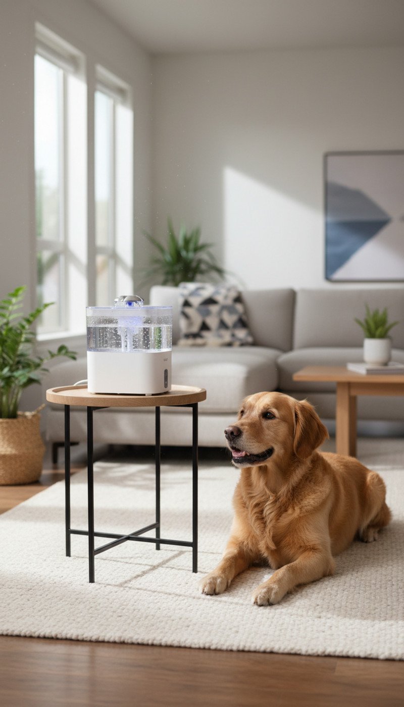 UVC-Sanitized Water Fountain - Illustration 1