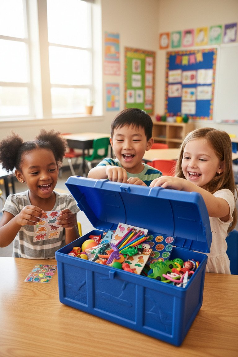 Close up of treasure chest details