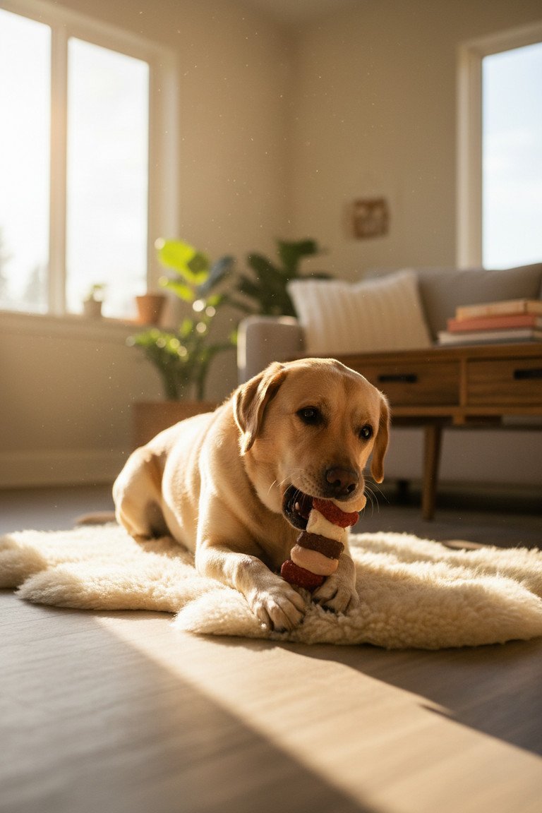 Close up of dog kabobs details