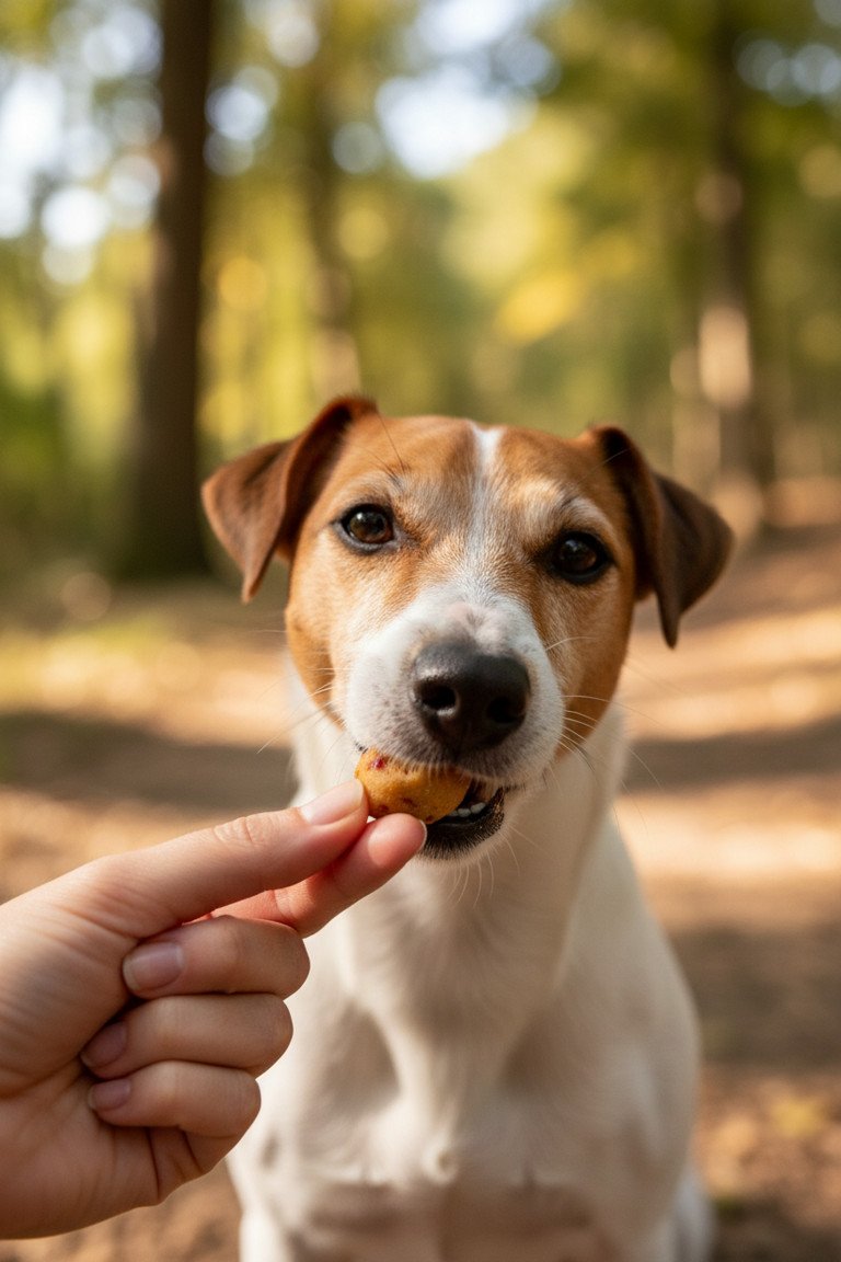 Close up of training treats details
