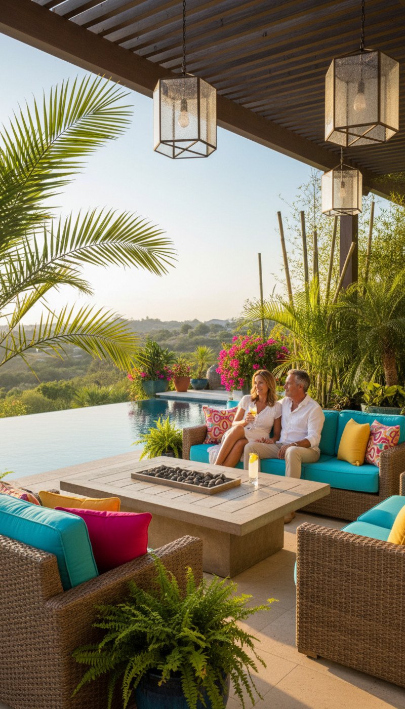 rattan furniture cushions - Illustration 1