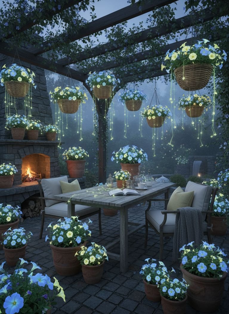 Bioluminescent Petunias - Illustration 3