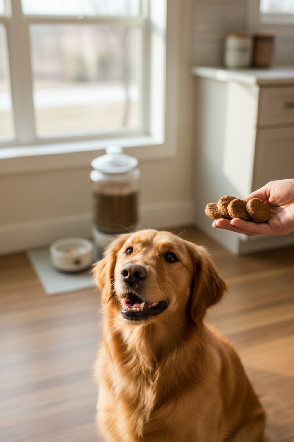 beef dog treats display