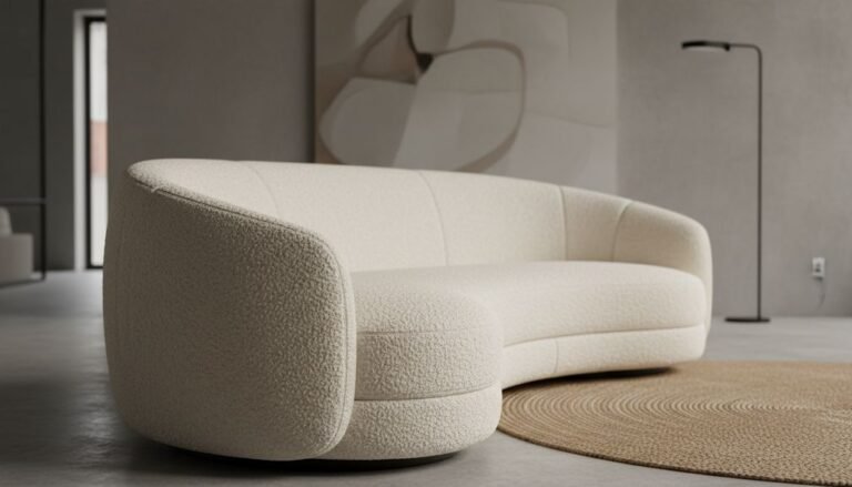 curved sofa living room