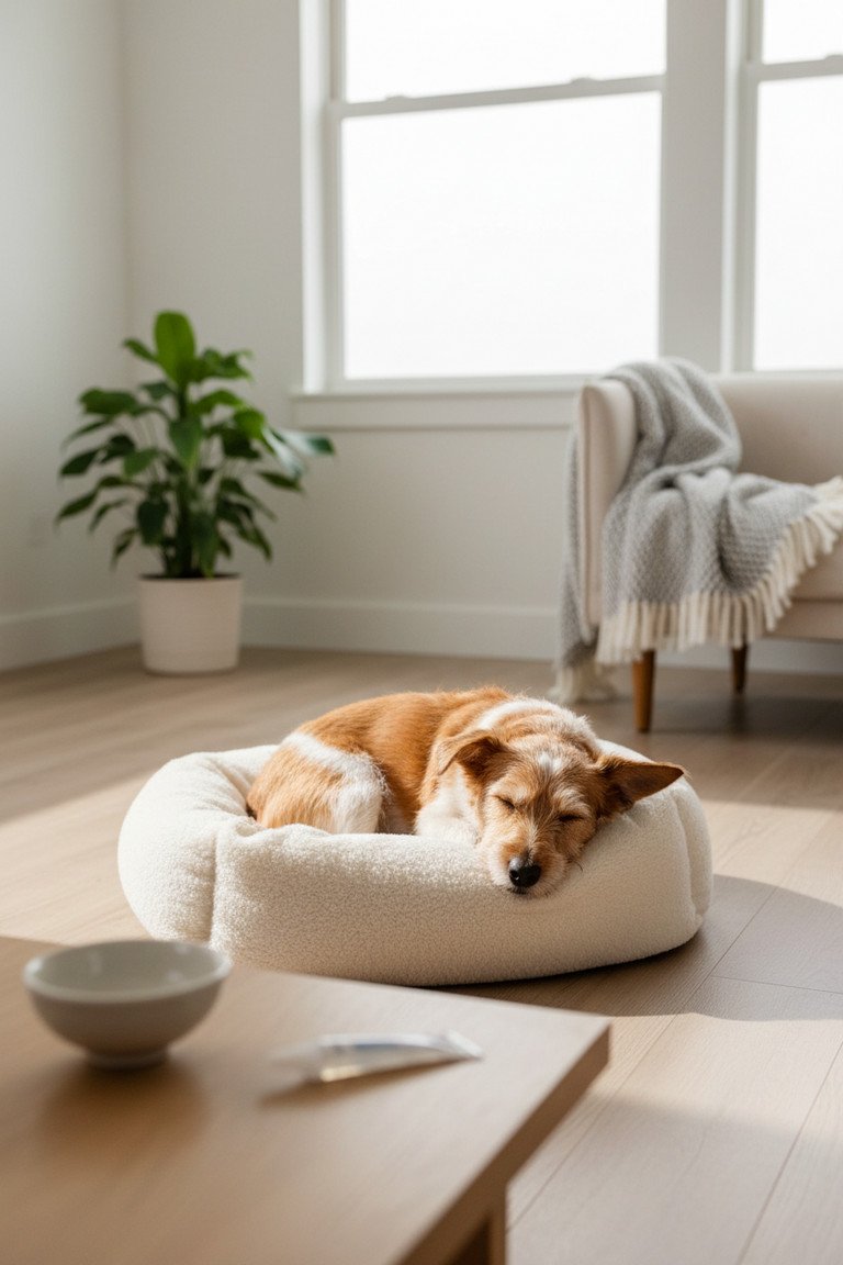 Close up of small dog flea details