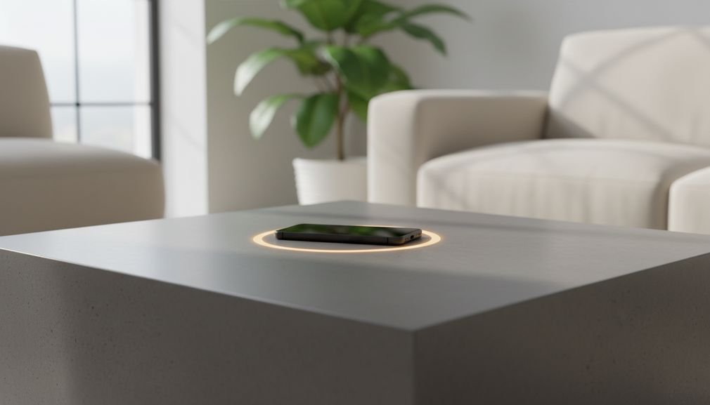 smart furniture with charging ports