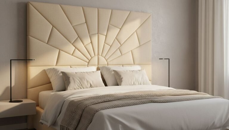 statement headboard bed