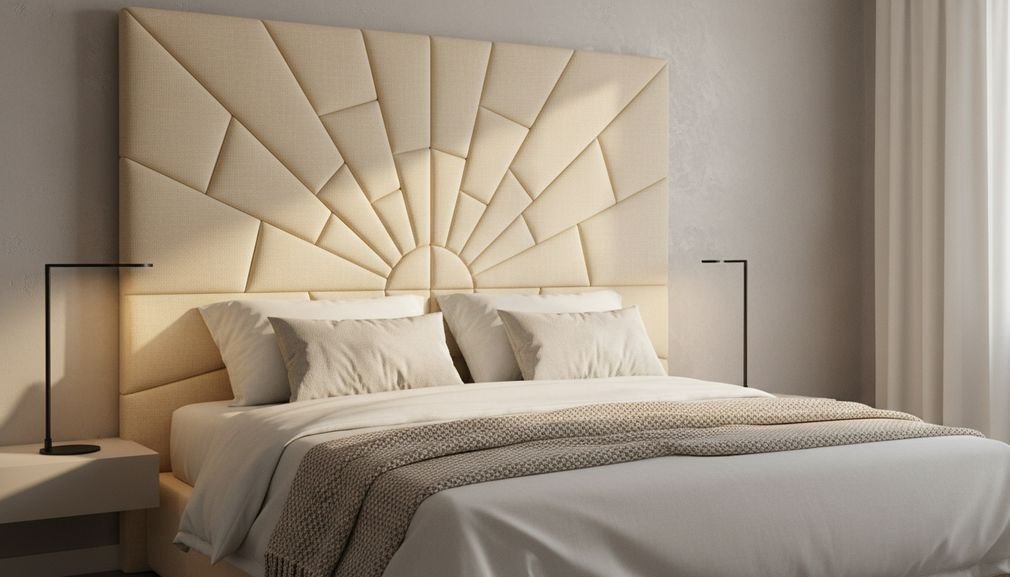 statement headboard bed